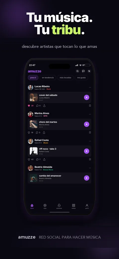 Tu música. Tu tribu.